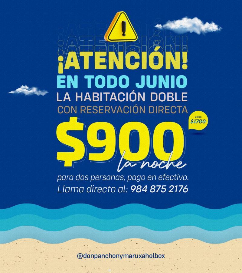 Don Panchon Y Maruxa Hotell Isla Holbox Exteriör bild